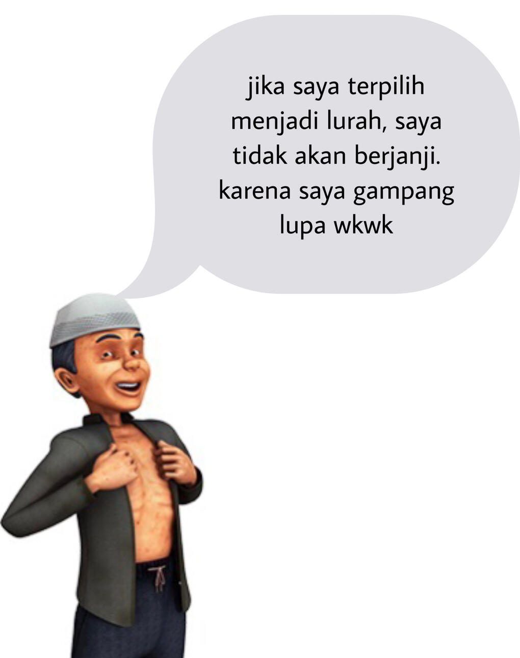 sosok lurah haji senin bin kamis
